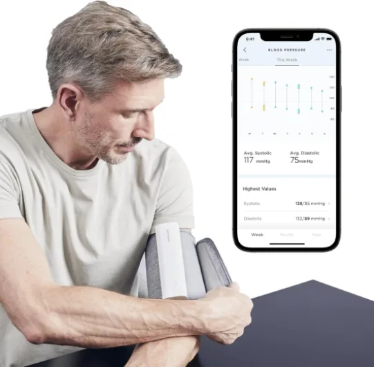 BUNDLE Withings BPM Connect + Travel Case - Tensiomètre Électronique à Bras, Tensiometre Bras, Appareil Pour Mesurer La Tension, Brassard Tensiometre - Synchronisation Wi-Fi et Bluetooth