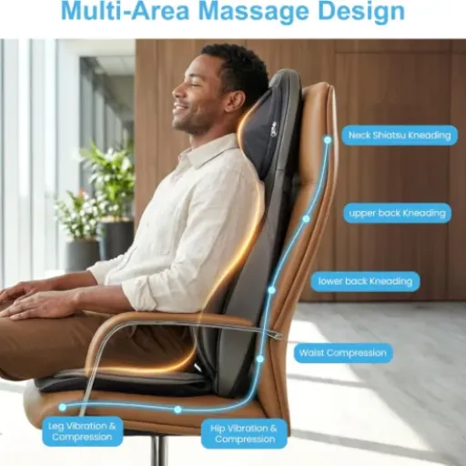 Test COMFIER Siège Massant Shiatsu : le « faux fauteuil de massage » qui fait quand même bien le taf