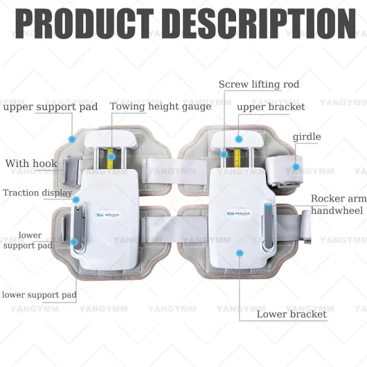 Dispositif de Traction du Disque IntervertéBral Lombaire, Dispositif de DéCompression VertéBrale pour Soin Lombaire, Ceinture de DéCompression Dorsale, Utilisé pour Traiter Hernie Discale Lombaire