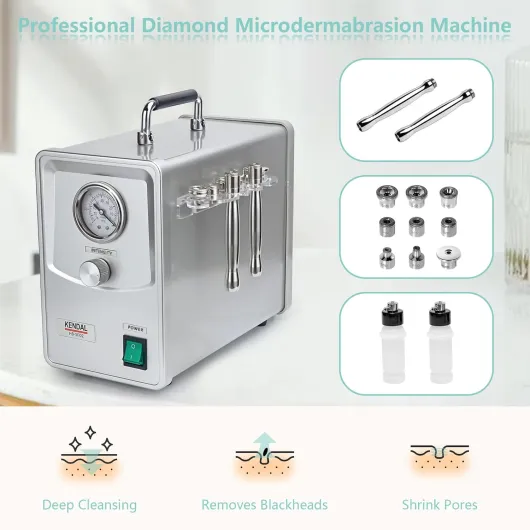 Kendal Machine professionnelle de microdermabrasion diamant de qualité, spray dermabrasion visage soins de la peau appareil de beauté avec aspiration de puissance PWSF02