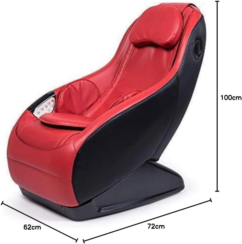 ® - Guru Fauteuil de Massage et de Relaxation I Rouge - 3 Modes de Massage - Fonction de thérapie par Pression d'air - Son ambiophonique 2D - Bluetooth I USB Guru Rouge
