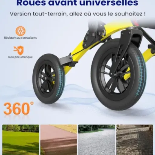 Test VOCIC Déambulateur 4 roues pliable : le rollator costaud pour sortir sans trop se prendre la tête
