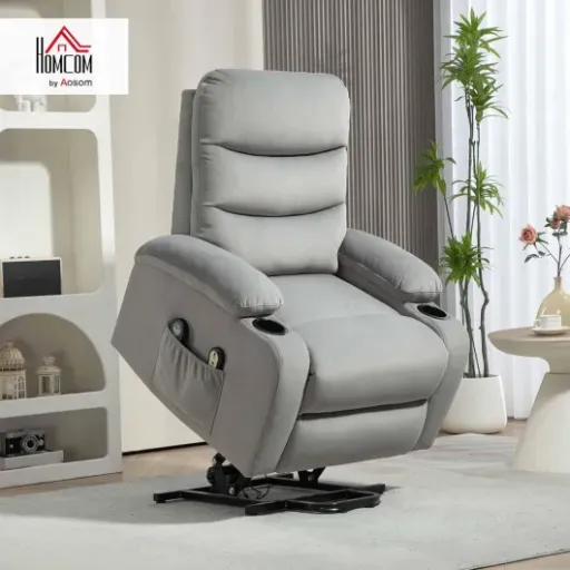 Test HOMCOM Fauteuil releveur électrique : le fauteuil confort qui fait le job sans ruiner ton salon