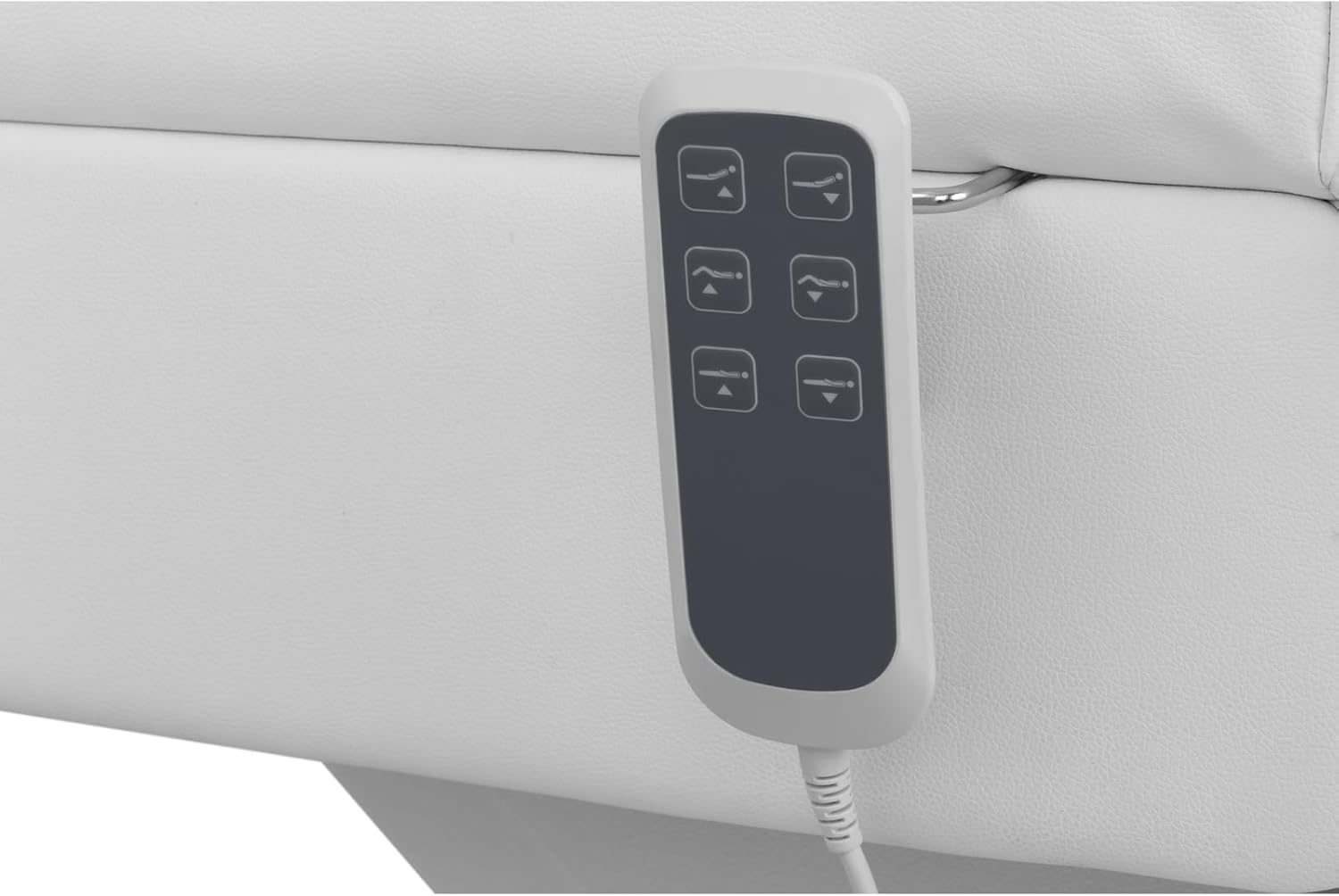 Physa Fauteuil Esthétique Cosmétique Table De Massage Lit Esthétique Physa SAN Marino White (Électrique, 3 Moteurs, 150 kg Max, Blanc)