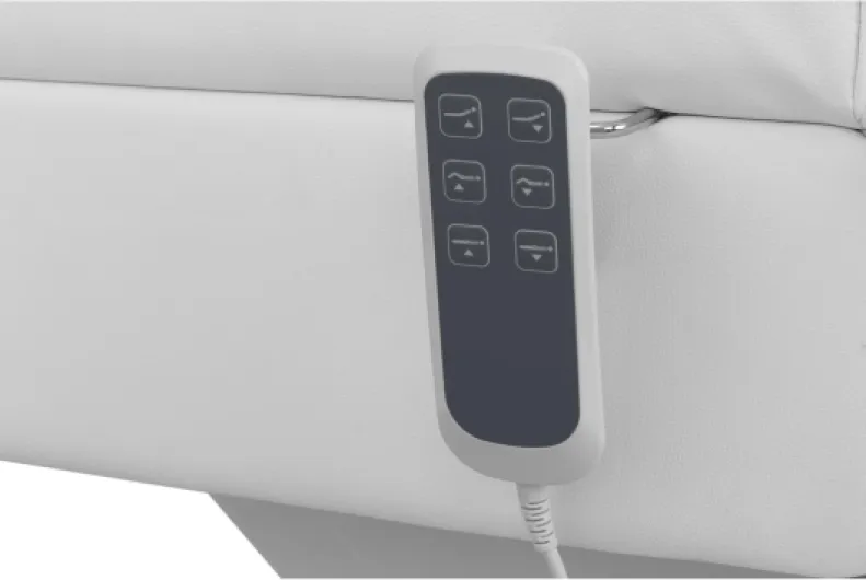 Physa Fauteuil Esthétique Cosmétique Table De Massage Lit Esthétique Physa SAN Marino White (Électrique, 3 Moteurs, 150 kg Max, Blanc)