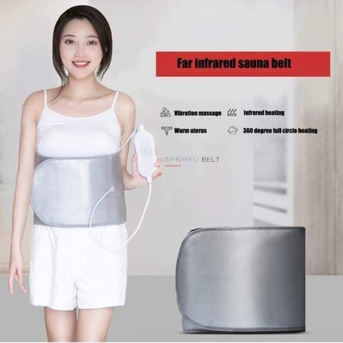 Ceinture Amincissante Infrarouge Lointain avec Chauffage et Vibration Massage, Brûle de Graisse à 360 Degrés pour Perte de Poids et Formation de l'abdomen