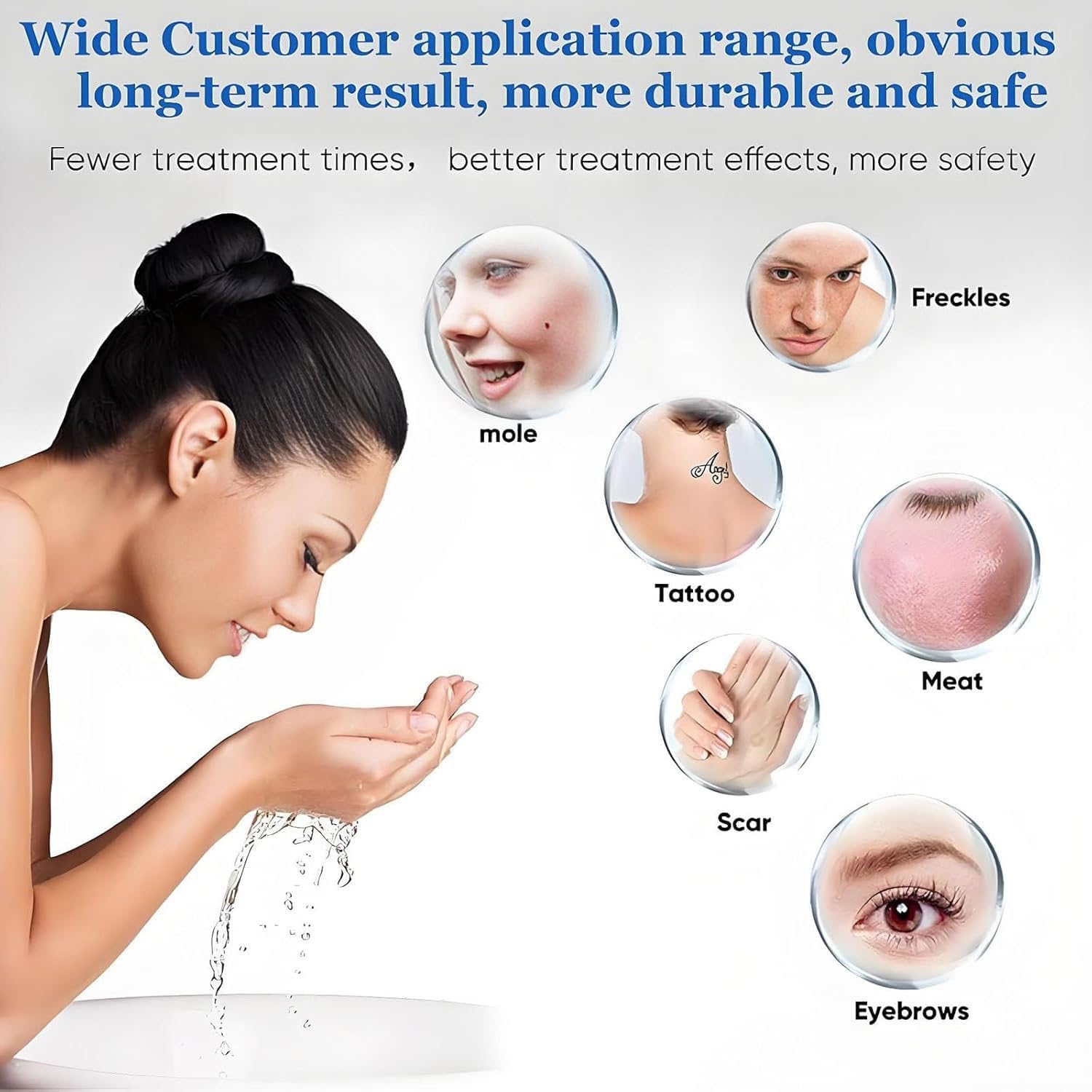 Appareil Professionnel de détatouage avec 5 sondes, Technologie Laser picoseconde pour l'élimination des Taches Brunes, Dispositif d'éclaircissement de la Peau