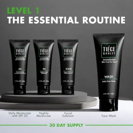 Test Tiege Hanley Level 1 : la routine visage homme simple mais pas donnée