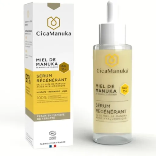 Test CicaManuka Sérum visage régénérant 5% miel de Manuka : un sérum hydratant honnête pour peaux sèches et sensibles