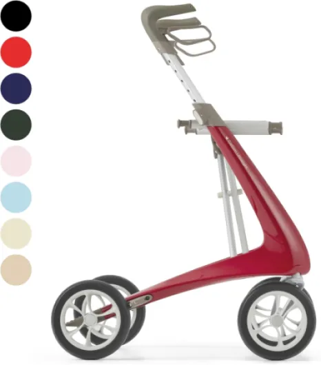 Déambulateur ultra léger en carbone - Seulement 4,8 kg - Rouge Fraise - Taille Standard Standard Rouge Fraise