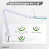 Test Lumeno LED Lampe loupe 7218GN : la lampe grossissante qui fait le job pour le bricolage et la lecture