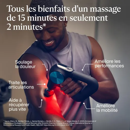 Theragun Pro Pistolet de massage portable avec technologie Quietforce et routines préchargées Bluetooth pour soulager la douleur (Pro Plus: Noir)