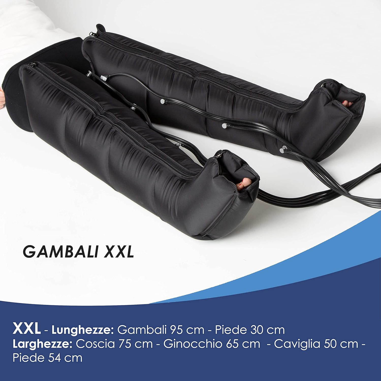 Pressothérapie PRO 4.0 Classic – Appareil drainage lymphatique 4 chambres, 6 programmes, bottes XXL, ceinture abdominale, utilisation à domicile