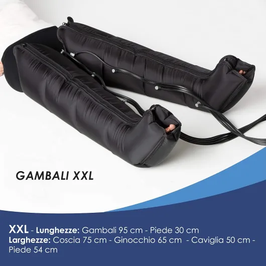 Pressothérapie PRO 4.0 Classic – Appareil drainage lymphatique 4 chambres, 6 programmes, bottes XXL, ceinture abdominale, utilisation à domicile
