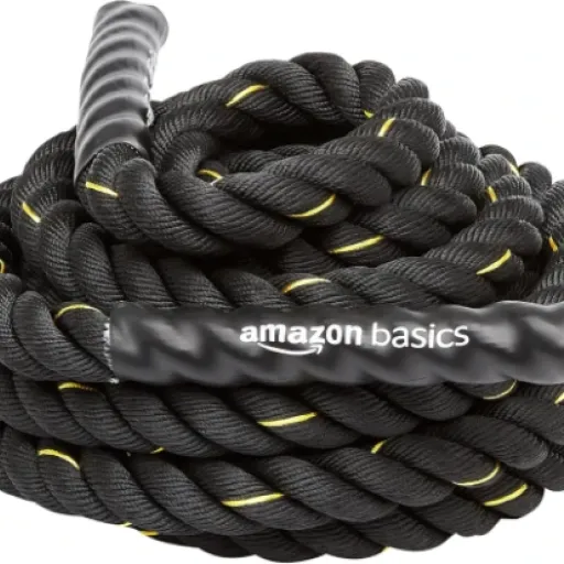 Test Amazon Basics Corde ondulatoire lourde : la battle rope simple qui fait transpirer sans ruiner le budget