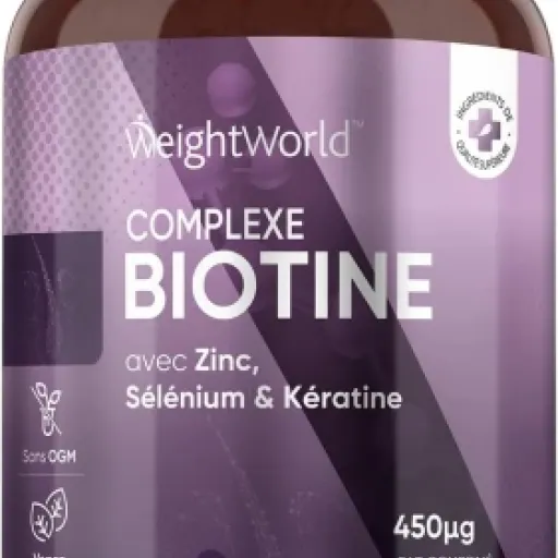 Test Biotine Cheveux WeightWorld : un gros flacon pour booster cheveux et ongles sans se ruiner