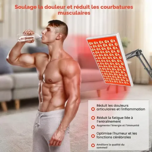 Test panneau de thérapie par lumière rouge DUGSDG : un gros panneau pour soulager un peu tout le corps
