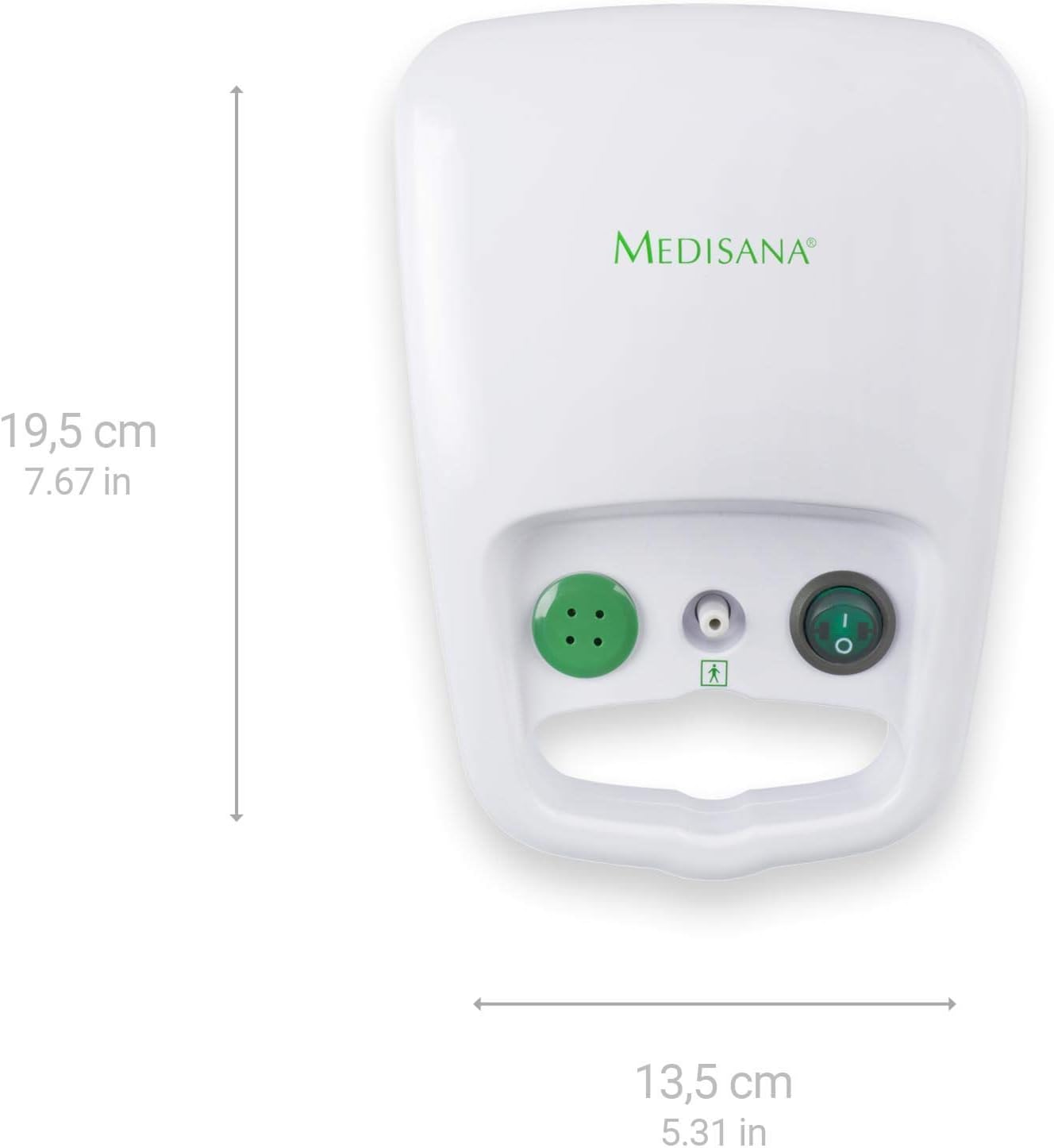 IN 500 inhalateur, nébuliseur à compresseur avec embout buccal et masque pour adultes et enfants, pour le rhume ou l'asthme avec accessoires supplémentaires et tube long