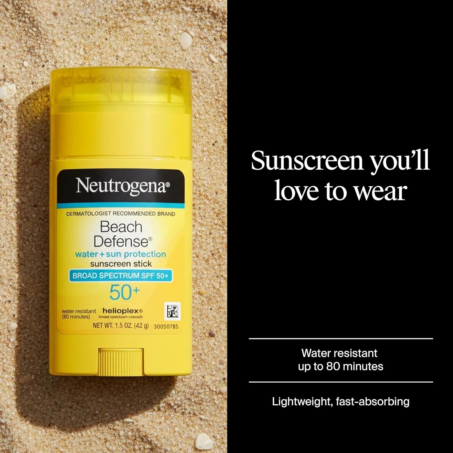 Sunscreen Beach Defense Sunblock Stick SPF 50, 1.5 Ounce by Johnson & Johnson SLC