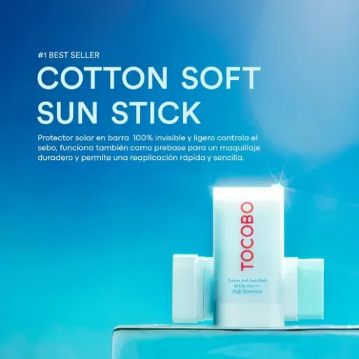 Test TOCOBO Cotton Soft Sun Stick SPF50+ PA++++ : le stick solaire mat qui tient dans la poche
