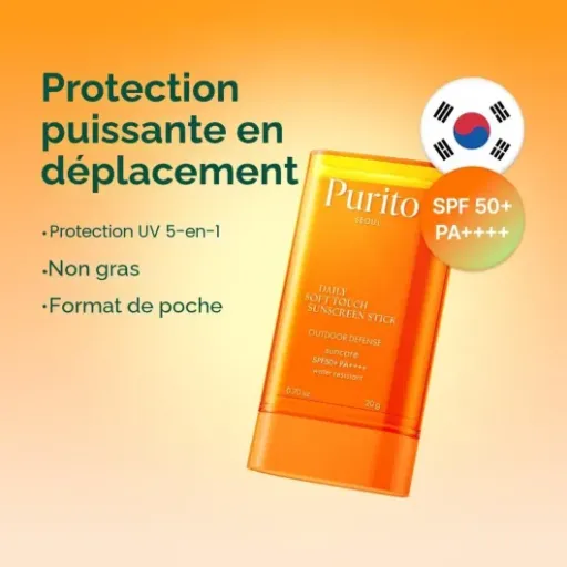 Test PURITO SEOUL Sunscreen (Outdoor On-The-Go) : le stick SPF50+ pratique qu’on trimballe partout