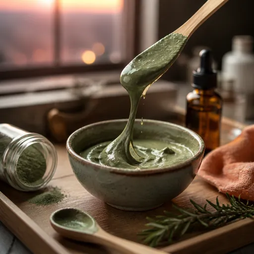 Masque à l’argile verte pour cheveux : purifier le cuir chevelu gras sans l’agresser