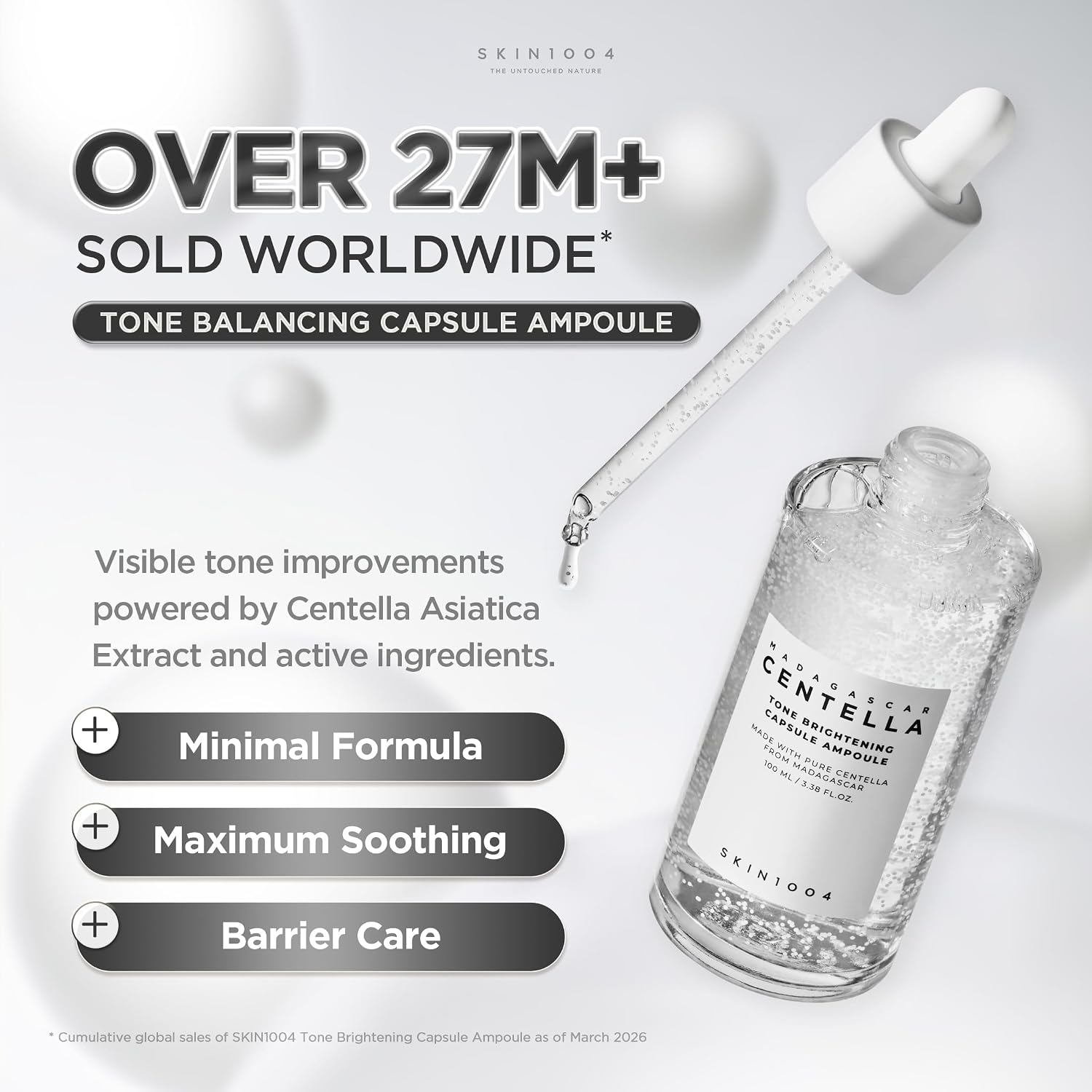 SKIN1004, Madagascar Centella Argile éclaircissante Capsule Ampoule 100 ml