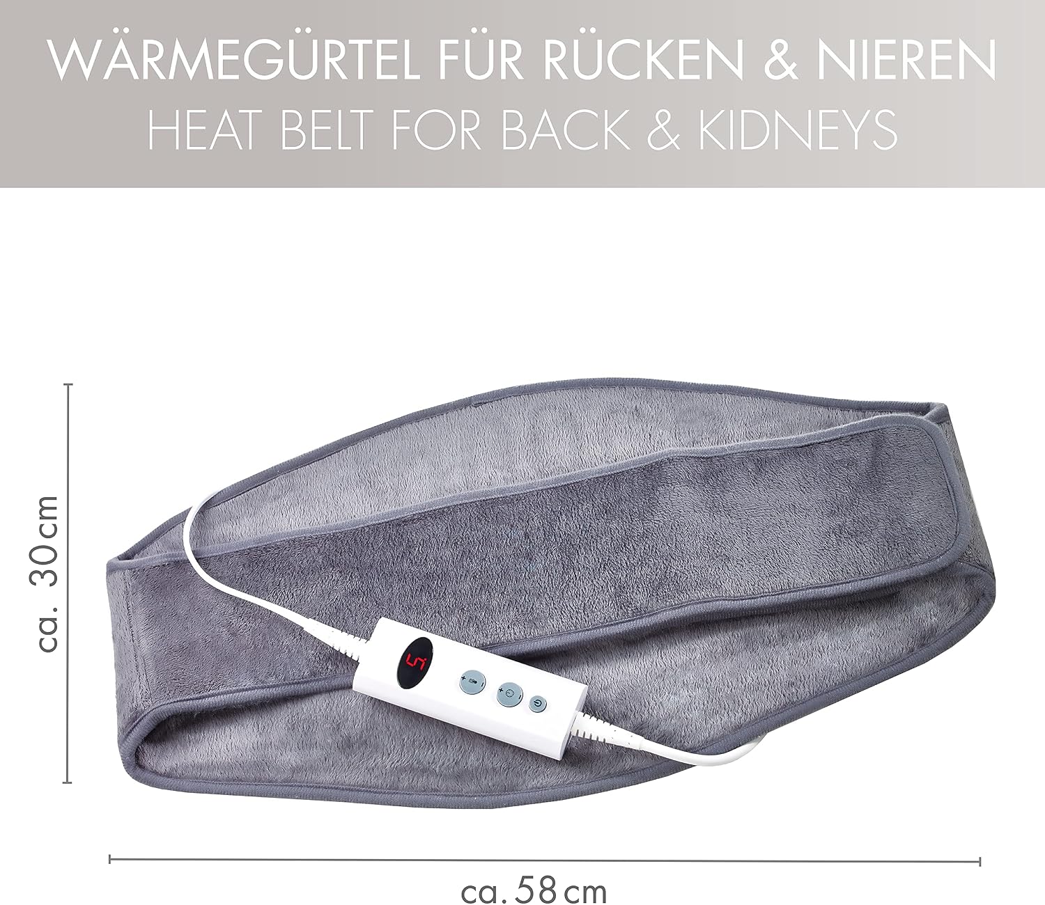 Promed HGP-1.7 Ceinture Thermique Automatique Pour Dos et Reins Avec 10 Niveaux de Température